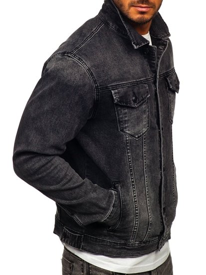 Chaqueta vaquera para hombre negro Bolf XSF78268