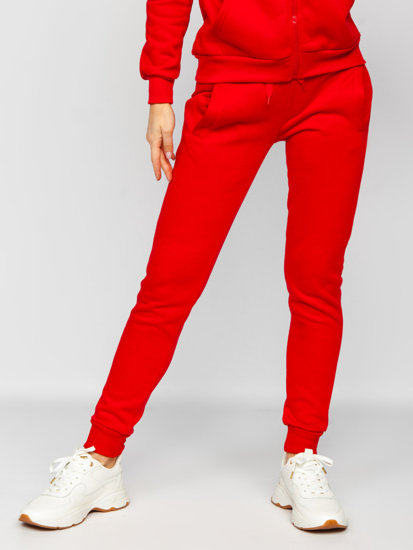 Conjunto de chándal de dos piezas para mujer rojo Bolf 0003