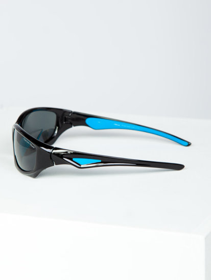 Gafas de sol negro y azul Bolf MIAMI4