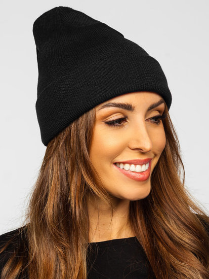 Gorro de invierno para mujer negro YW09004