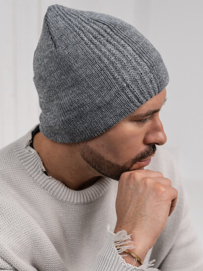 Gorro forrado de invierno para hombre gris Bolf 386008