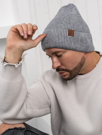 Gorro forrado de invierno para hombre gris Bolf 387043