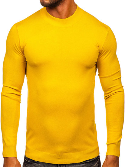 Jersey básico de cuello medio para hombre amarillo Bolf MMB603