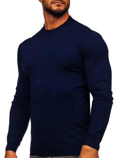 Jersey básico de cuello medio para hombre azul oscuro Bolf MMB603