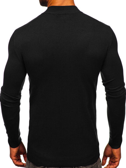 Jersey básico de cuello medio para hombre negro Bolf MMB603