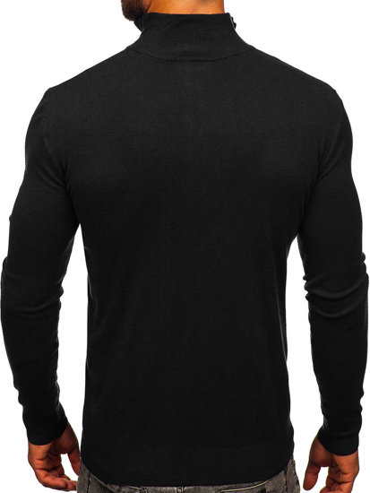 Jersey con cuello alto para hombre negro Bolf MM6007