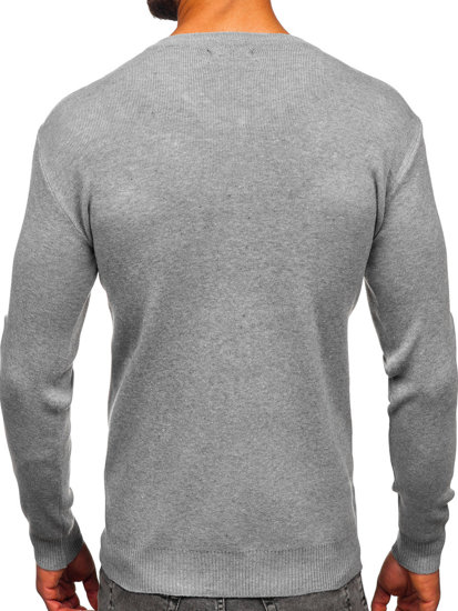 Jersey con escote de pico básico para hombre gris Bolf S8533