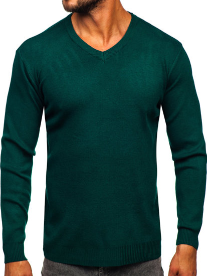 Jersey con escote de pico básico para hombre verde Bolf S8533