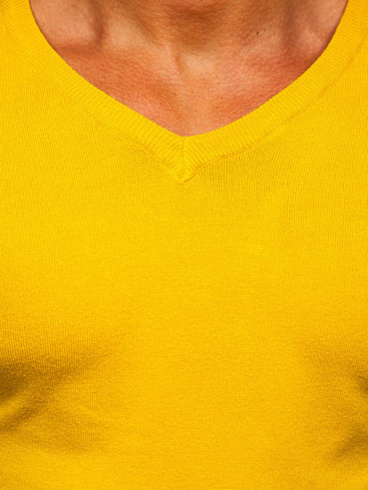 Jersey con escote de pico para hombre amarillo Bolf MMB601