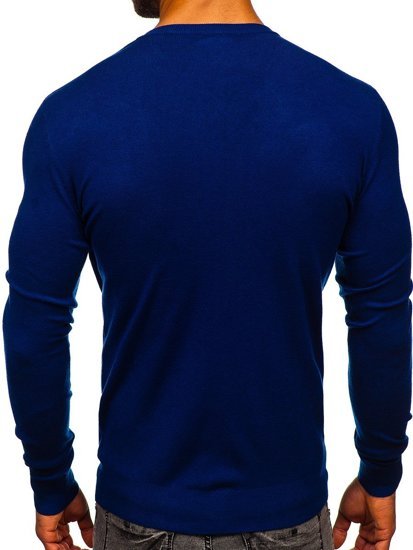 Jersey con escote de pico para hombre azul Bolf YY03