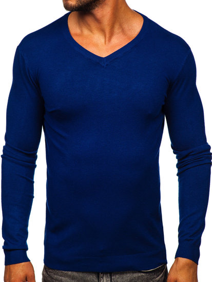 Jersey con escote de pico para hombre azul oscuro Bolf MMB601