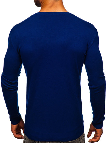 Jersey con escote de pico para hombre azul oscuro Bolf MMB601