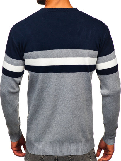 Jersey con escote de pico para hombre gris Bolf S8535