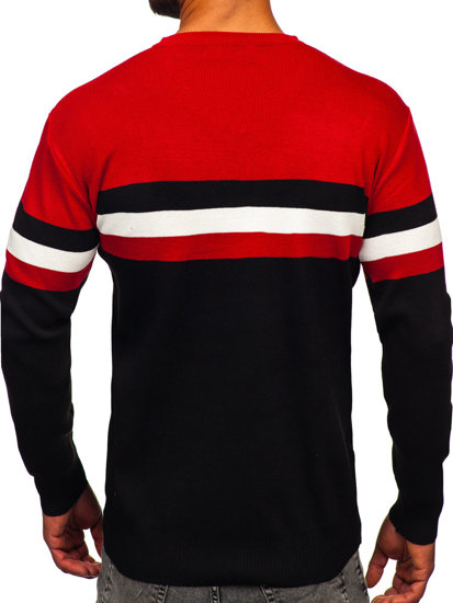 Jersey con escote de pico para hombre rojo Bolf S8535