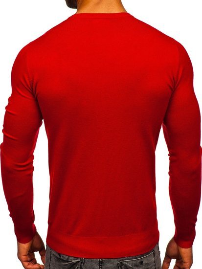 Jersey con escote de pico para hombre rojo Bolf YY03