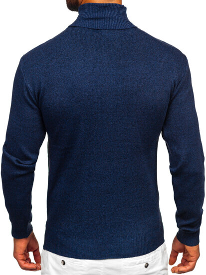 Jersey de cuello alto básico para hombre azul tinta Bolf S8515