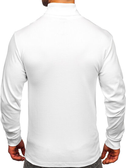 Jersey de cuello alto básico para hombre blanco Bolf 145347-1