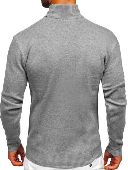 Jersey de cuello alto básico para hombre gris Bolf S8517