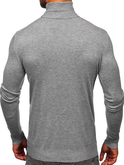 Jersey de cuello alto básico para hombre gris Bolf W1-1728