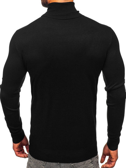 Jersey de cuello alto básico para hombre negro Bolf W1-1728