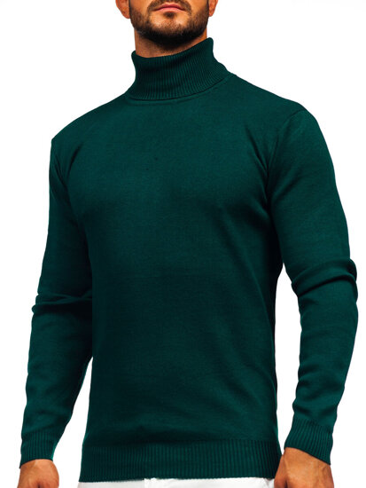 Jersey de cuello alto básico para hombre verde Bolf S8517