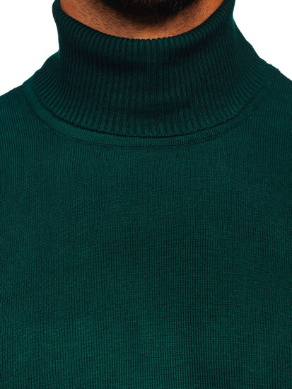 Jersey de cuello alto básico para hombre verde Bolf S8517