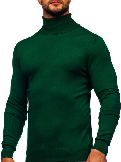 Jersey de cuello alto básico para hombre verde Bolf W1-1728