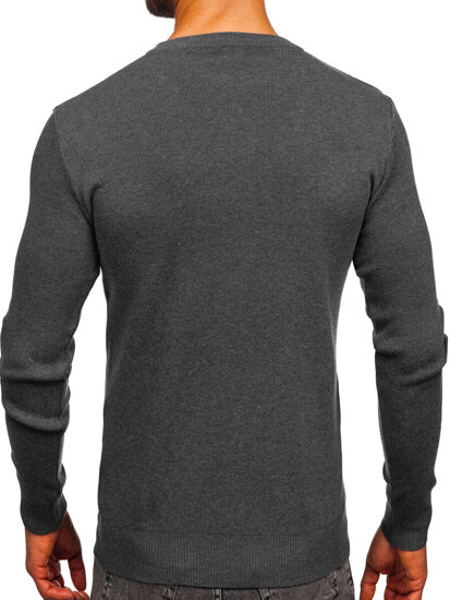 Jersey de cuello en V para hombre grafito Bolf H2405