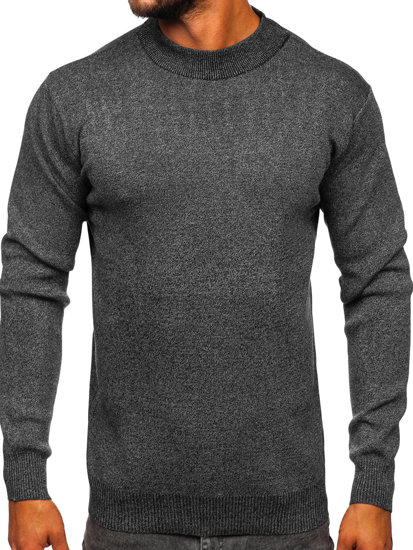 Jersey de cuello medio básico para hombre antracita Bolf S8561