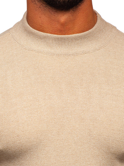 Jersey de cuello medio básico para hombre beige Bolf S8561