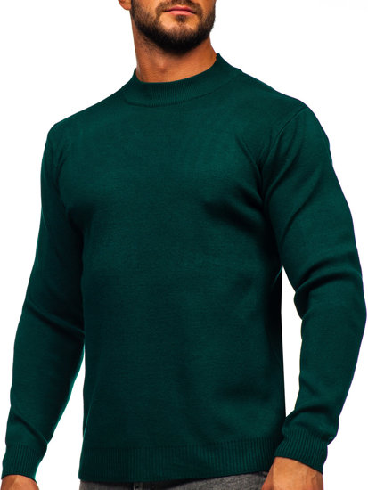 Jersey de cuello medio básico para hombre verde Bolf S8563