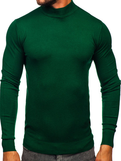 Jersey de cuello medio básico para hombre verde Bolf W1-1725