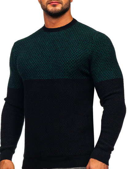 Jersey para hombre verde y negro Bolf W15-634