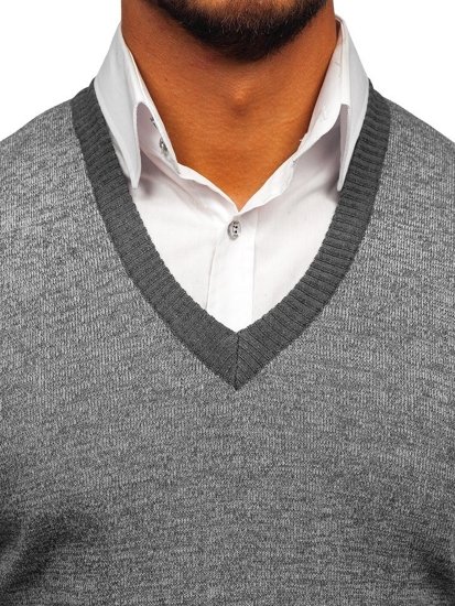 Jersey sin manga para hombre gris Bolf 8131