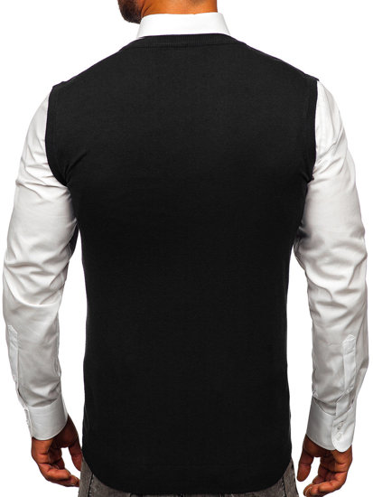 Jersey sin mangas para hombre negro Bolf MM6005