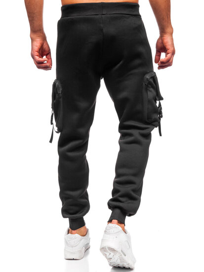 Joggers cargo cálidos para hombre Negro Bolf K23