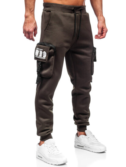 Joggers cargo cálidos para hombre Verde Bolf K23