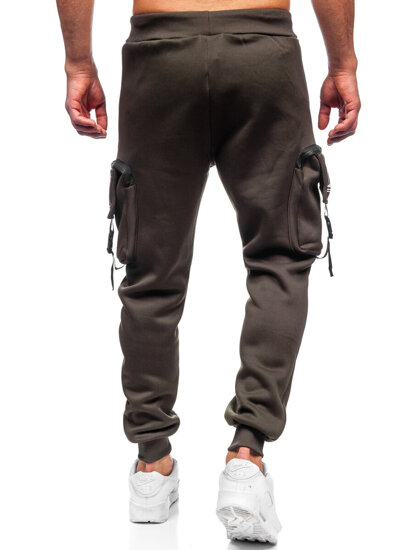 Joggers cargo cálidos para hombre Verde Bolf K23