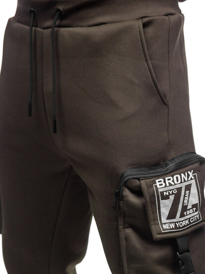 Joggers cargo cálidos para hombre Verde Bolf K23