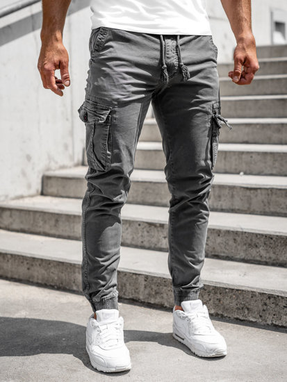 Joggers cargo para hombre color gris Bolf CT6706S0