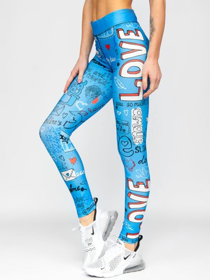 Leggings azul para mujer Bolf 20755