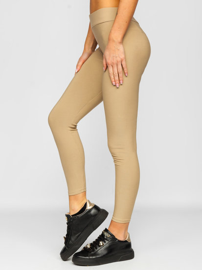 Leggings beige para mujer Bolf YW01053