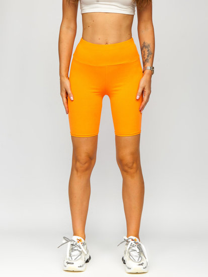 Leggings corto de punto canalé para mujer naranja Bolf 5YY734