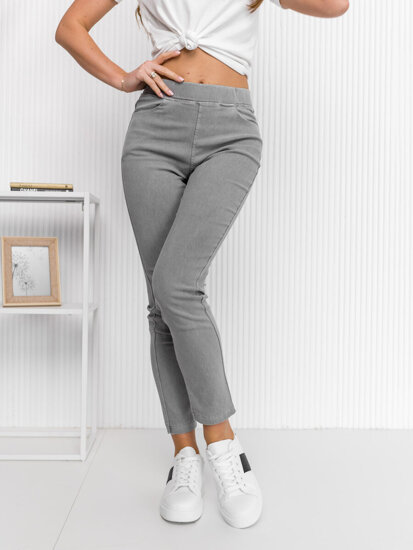 Leggings de vaquero para mujer gris Bolf S113