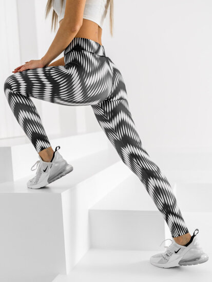 Leggings negros y blancos para mujer Bolf 20700