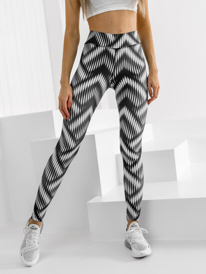 Leggings negros y blancos para mujer Bolf 20700