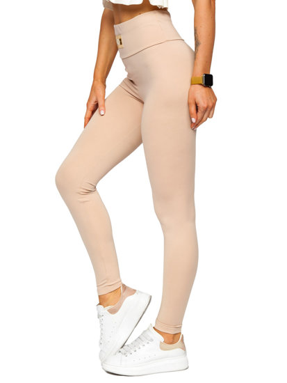 Leggings para mujer beige Bolf 021A