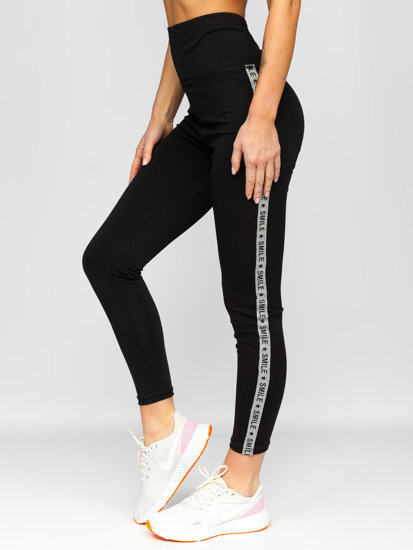 Leggings para mujer negro Bolf TS210