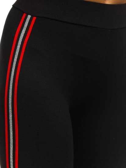 Leggings para mujer negro y rojo Bolf W82331