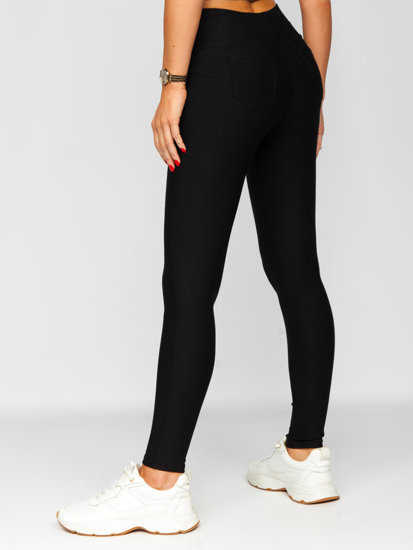 Leggings tipo  push up para mujer negro Bolf J50718